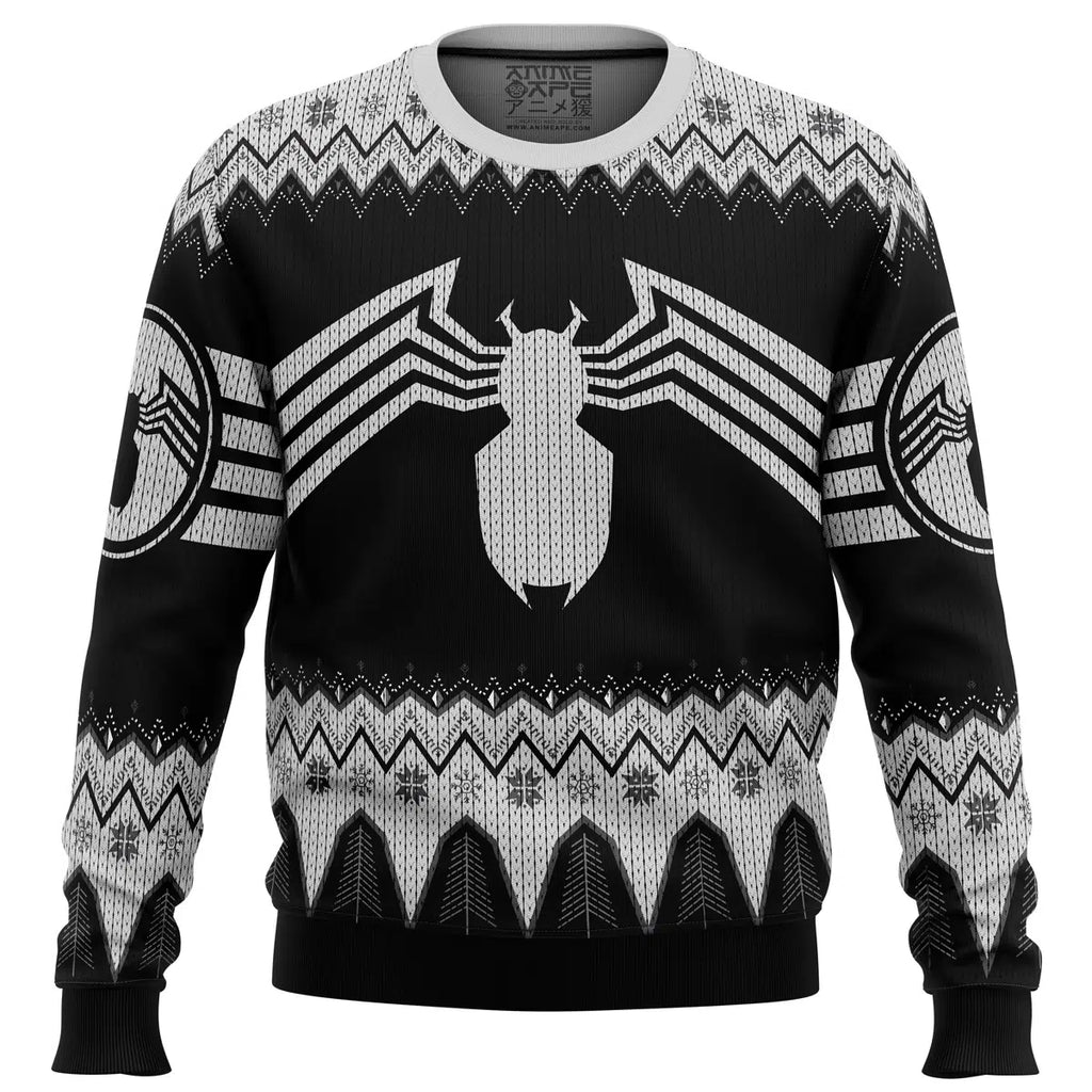 Venom Marvel Venom Symbol Ugly Christmas Sweater