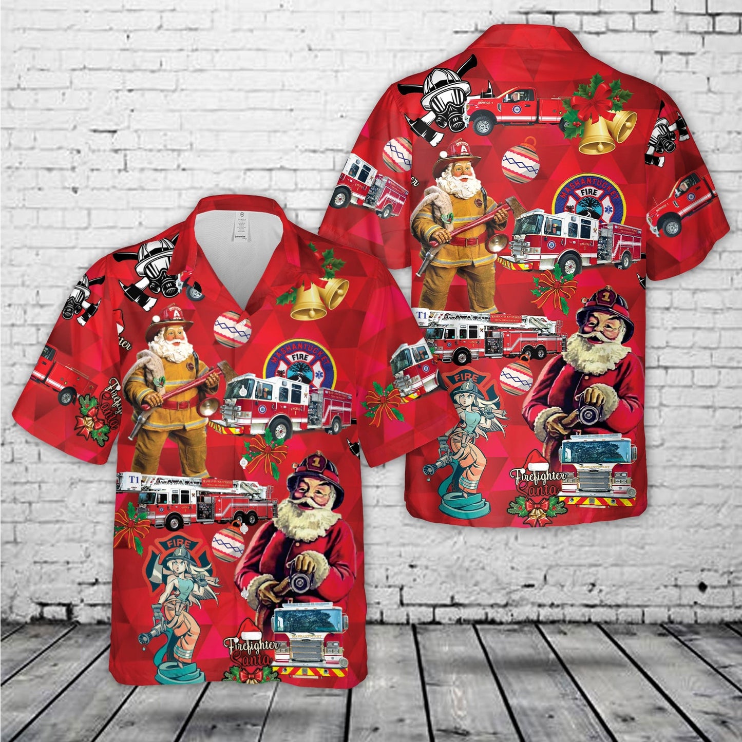 Mashantucket, Connecticut, Mashantucket Pequot Fire Department Hawaiian Shirt