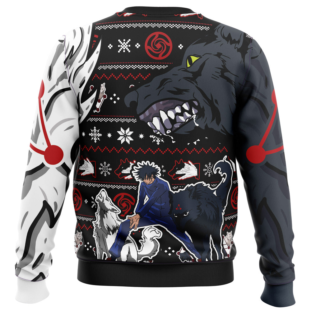 Megumi Divine Dogs Jujutsu Kaisen Ugly Christmas Sweater
