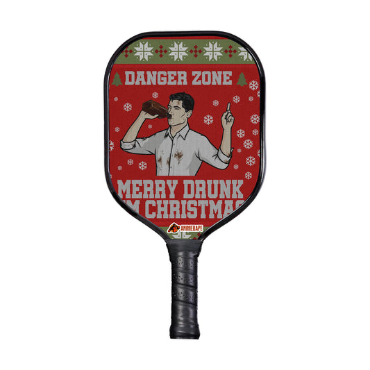 Custom Merry Drunk I’m Christmas Sterling Archer Pickleball Paddle