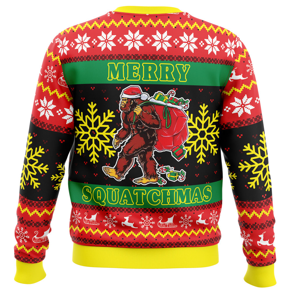 Merry Squatchmas Ugly Christmas Sweater