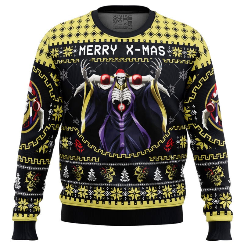 Merry X-Mass Ainz Ooal Gown Overlord Ugly Christmas Sweater