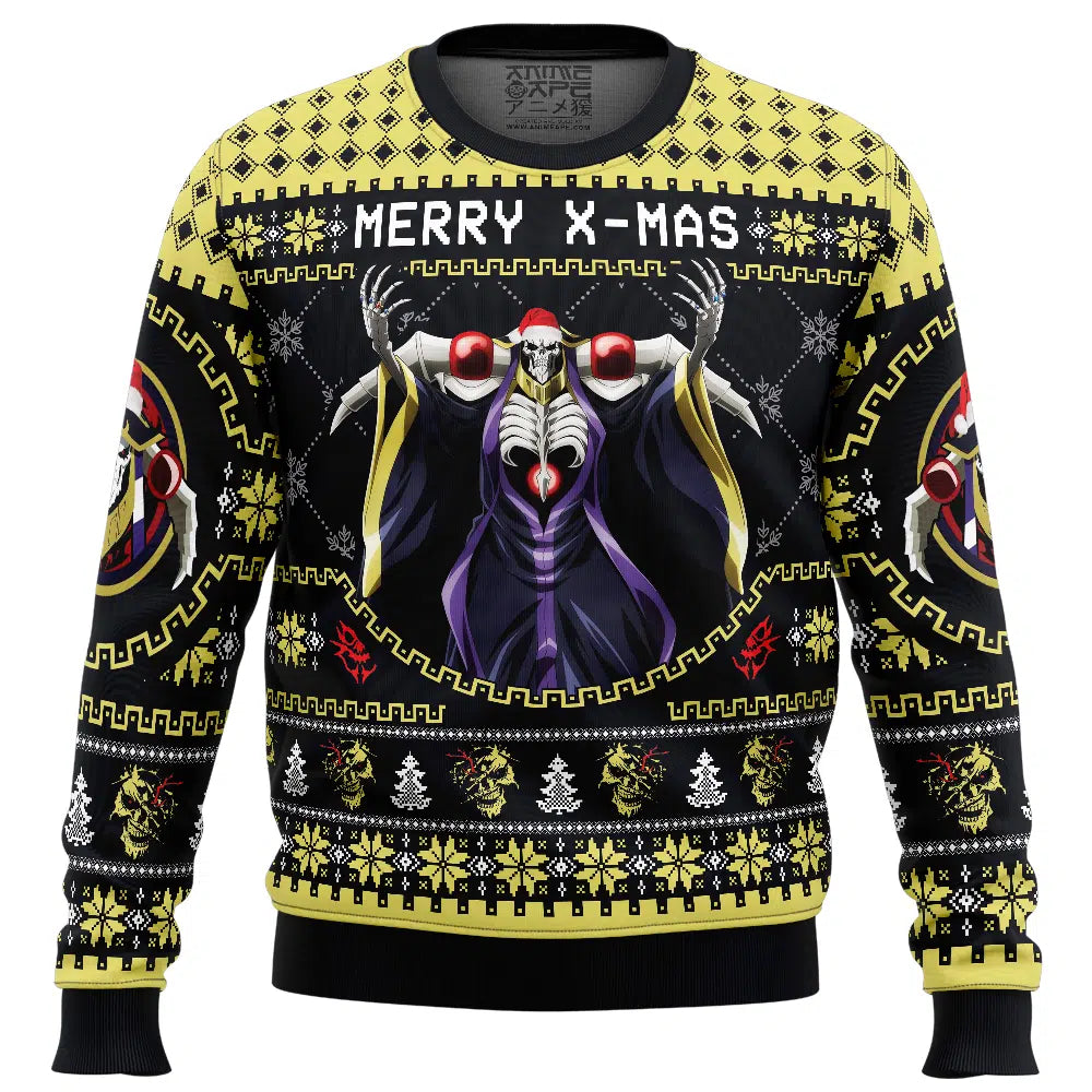 Merry X-Mass Ainz Ooal Gown Overlord Ugly Christmas Sweater