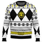 Mighty Morphin White Ranger Power Rangers Ugly Christmas Sweater