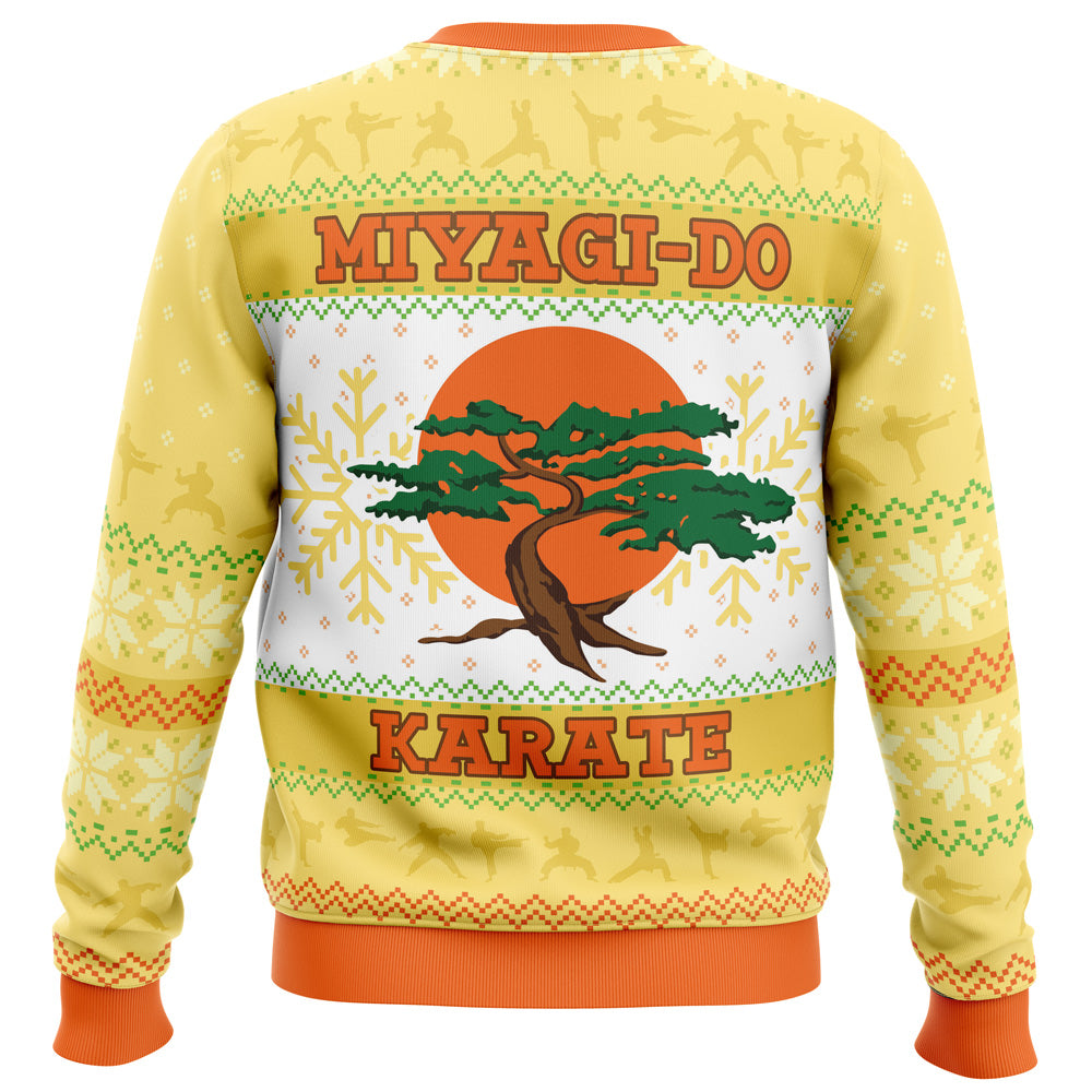 Miyagi-Do Faux Cobra Kai Ugly Christmas Sweater