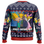 Move It Football Head Hey Arnold! Ugly Christmas Sweater