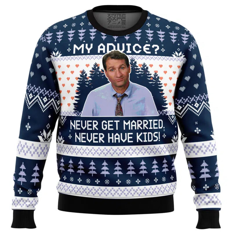 My Advice? Married With Children Ugly Christmas Sweater
