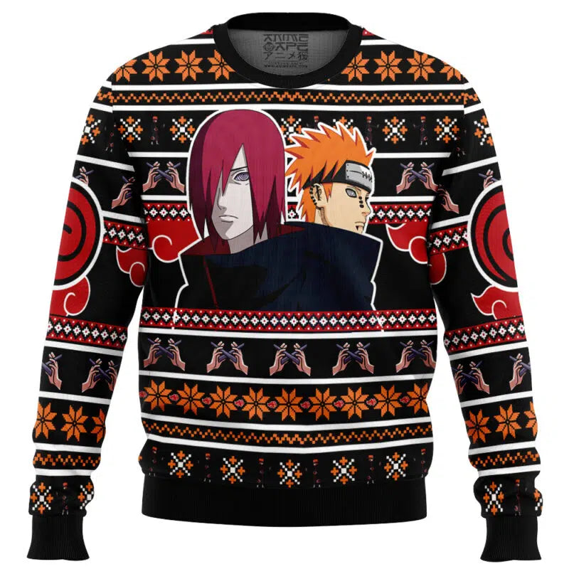 Nagato and Yahiko Pain Shippuden Ugly Christmas Sweater
