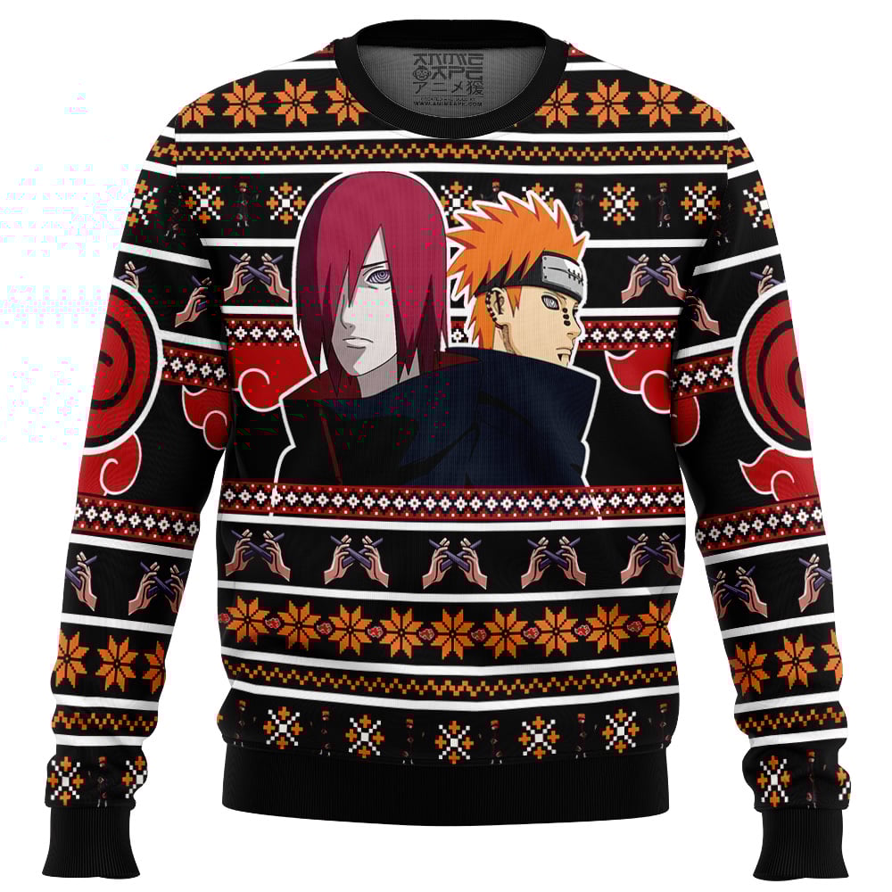 Nagato and Yahiko Pain Shippuden Ugly Christmas Sweater