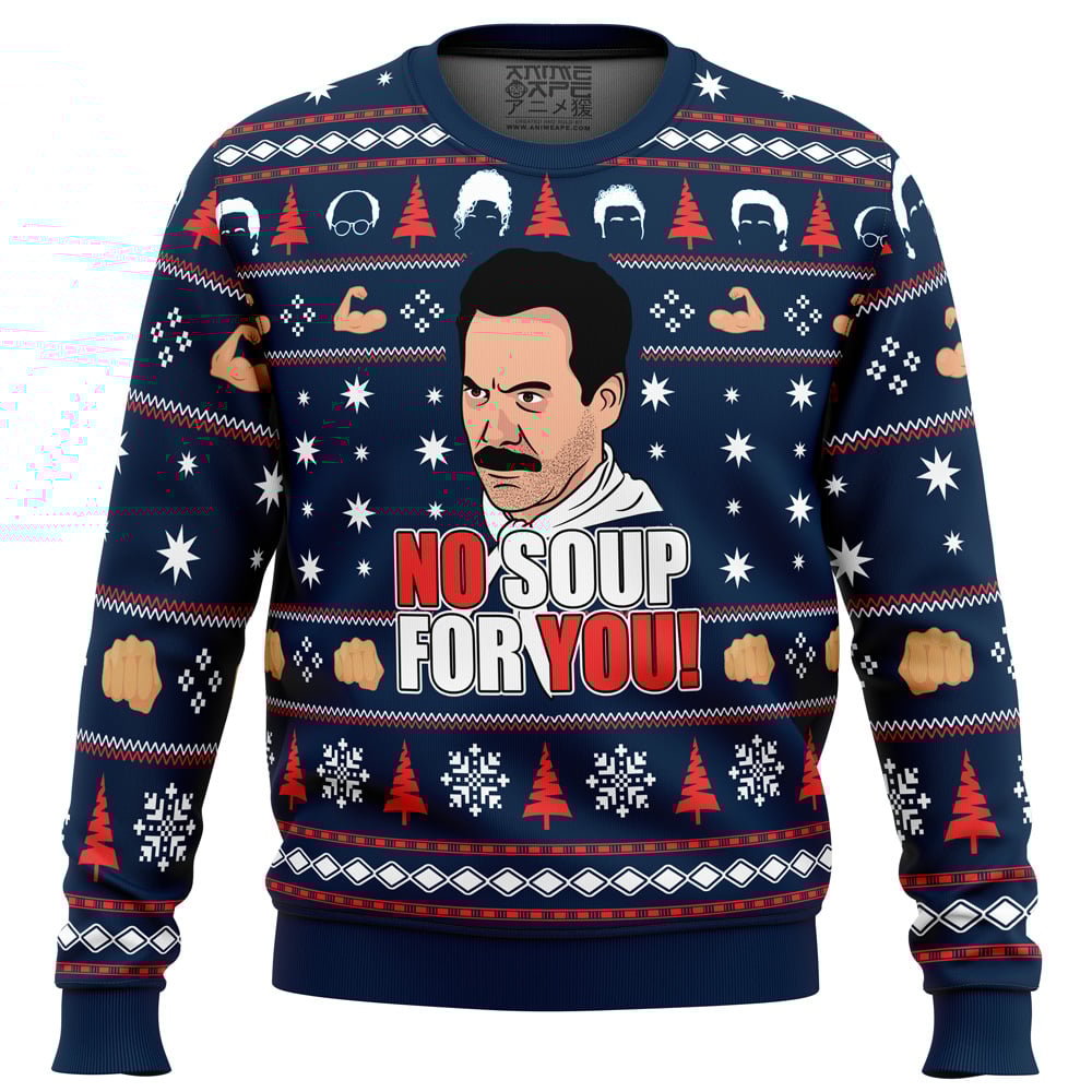 No Soup For You Seinfeld Ugly Christmas Sweater