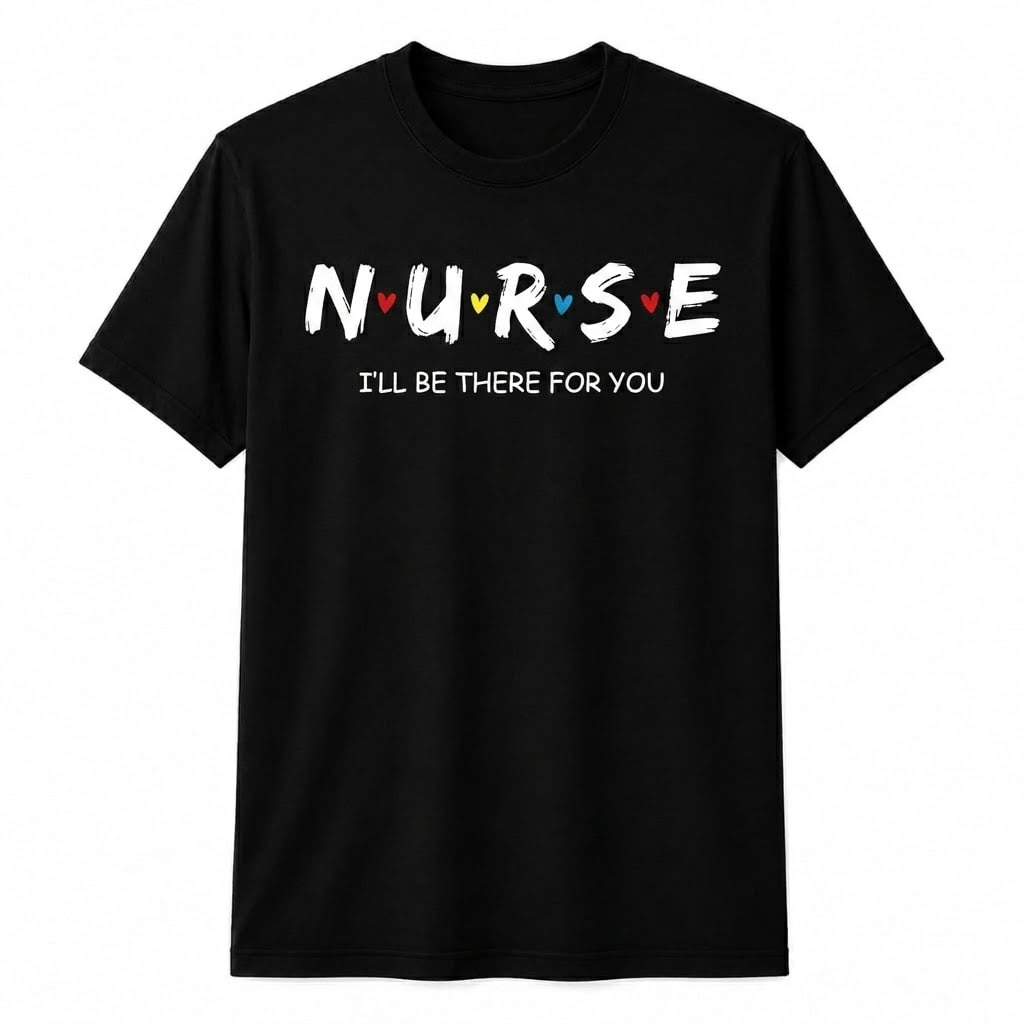 Custom I Will Be There for You Nurse Shirt Personalized RN Gift Unisex T-Shirt