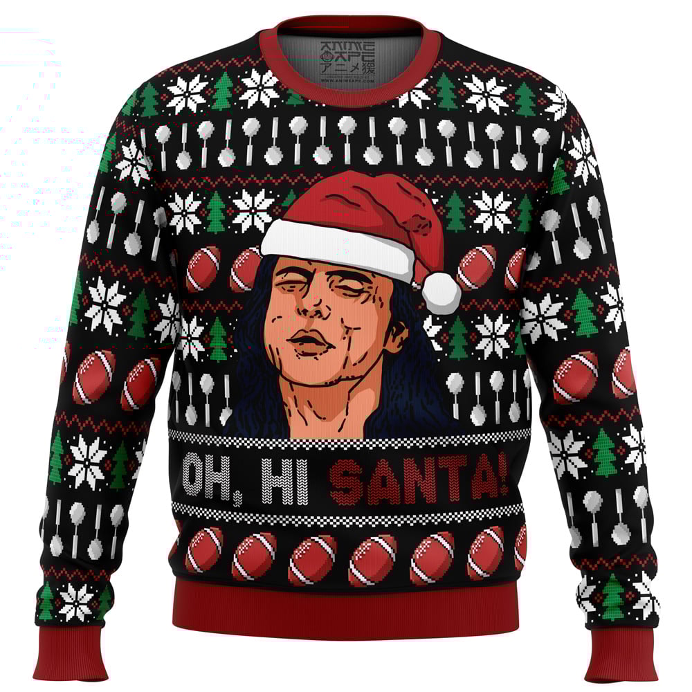 Oh, Hi Santa The Room Ugly Christmas Sweater
