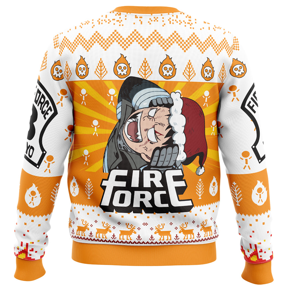 Oh No, Not That Anything But Christmas Fire Force Ugly Christmas Sweater