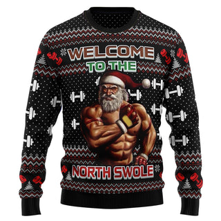 Welcome To The North Swole Ugly Christmas Sweater For Men & Women Christmas Gift Sweater US3531