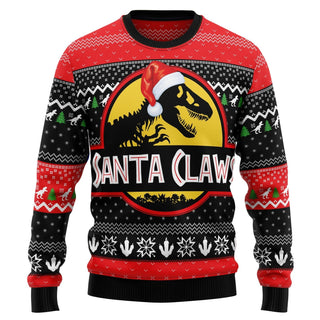 T-Rex Santa Claws Ugly Christmas Sweater For Men & Women Christmas Gift Sweater US3556