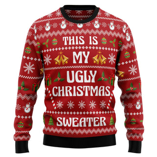 This Is My Ugly Christmas Ugly Christmas Sweater For Men & Women Christmas Gift Sweater US1464