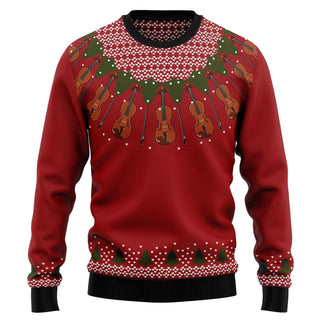 Violin Lover Ugly Christmas Sweater For Men & Women Christmas Gift Sweater US1506