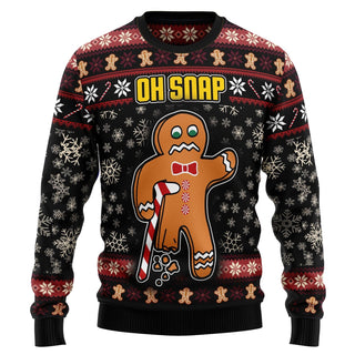 Oh Snap Gingerbread Ugly Christmas Sweater For Men & Women Christmas Gift Sweater US3192