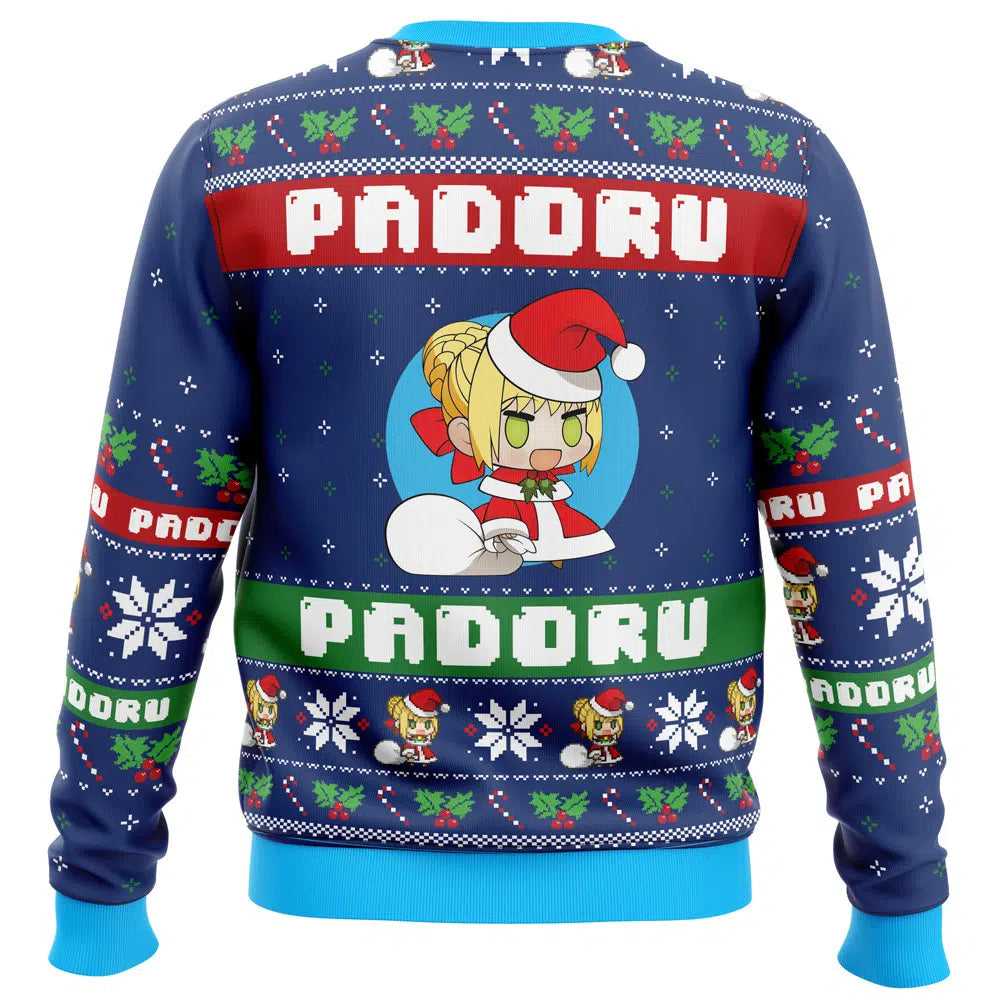 Padoru Nero Claudius Fate Extra Ugly Christmas Sweater