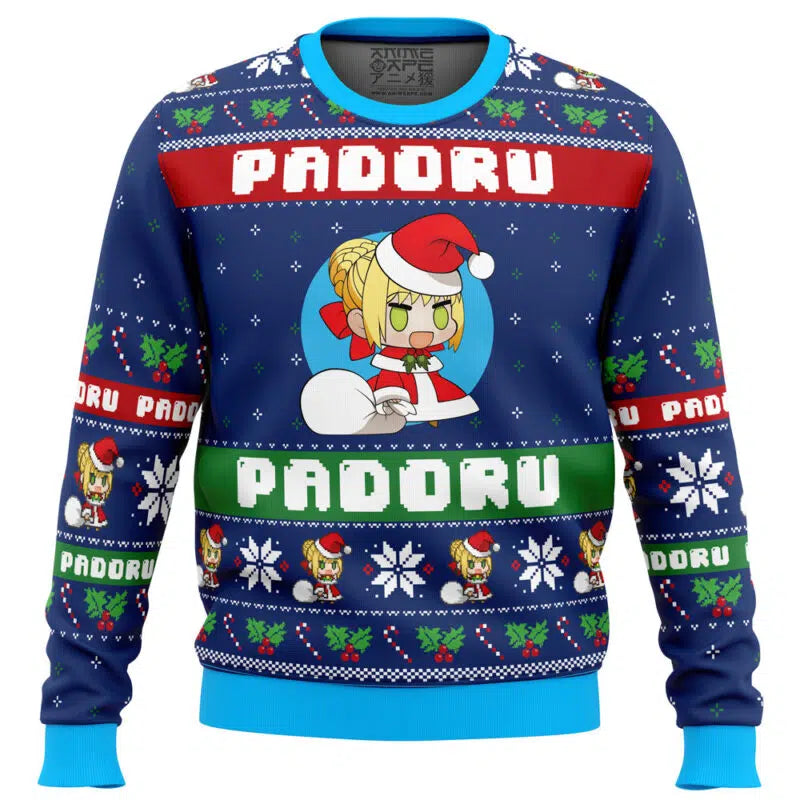 Padoru Nero Claudius Fate Extra Ugly Christmas Sweater