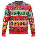 Pixel Smash Super Smash Bros Ugly Christmas Sweater