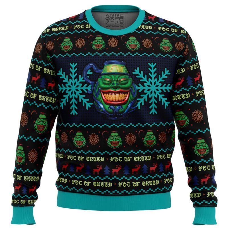 Pot Of Greed Yugioh Ugly Christmas Sweater