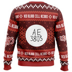 Red Blood Cell Cells at Work Ugly Christmas Sweater