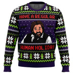 Regular Human Holiday What We Do In The Shadows Ugly Christmas Sweater