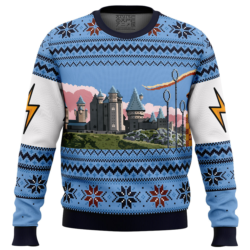 Harry Potter Retro Hogwarts Ugly Christmas Sweater