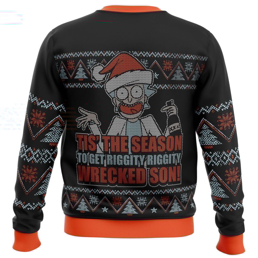 Rick and Morty Tis The Season Ugly Christmas Sweater
