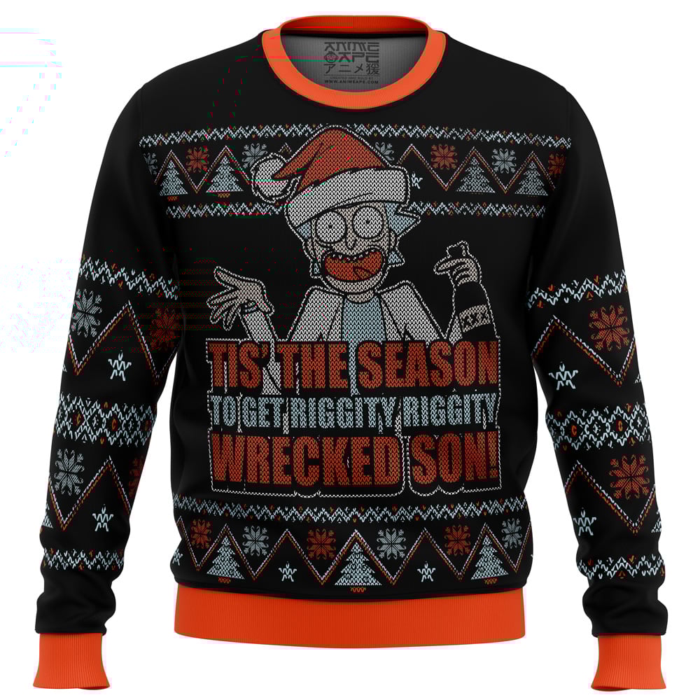 Rick and Morty Tis The Season Ugly Christmas Sweater