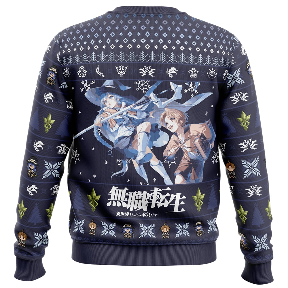 Roxy X Rudeus Mushoku Tensei: Jobless Reincarnation Ugly Christmas Sweater