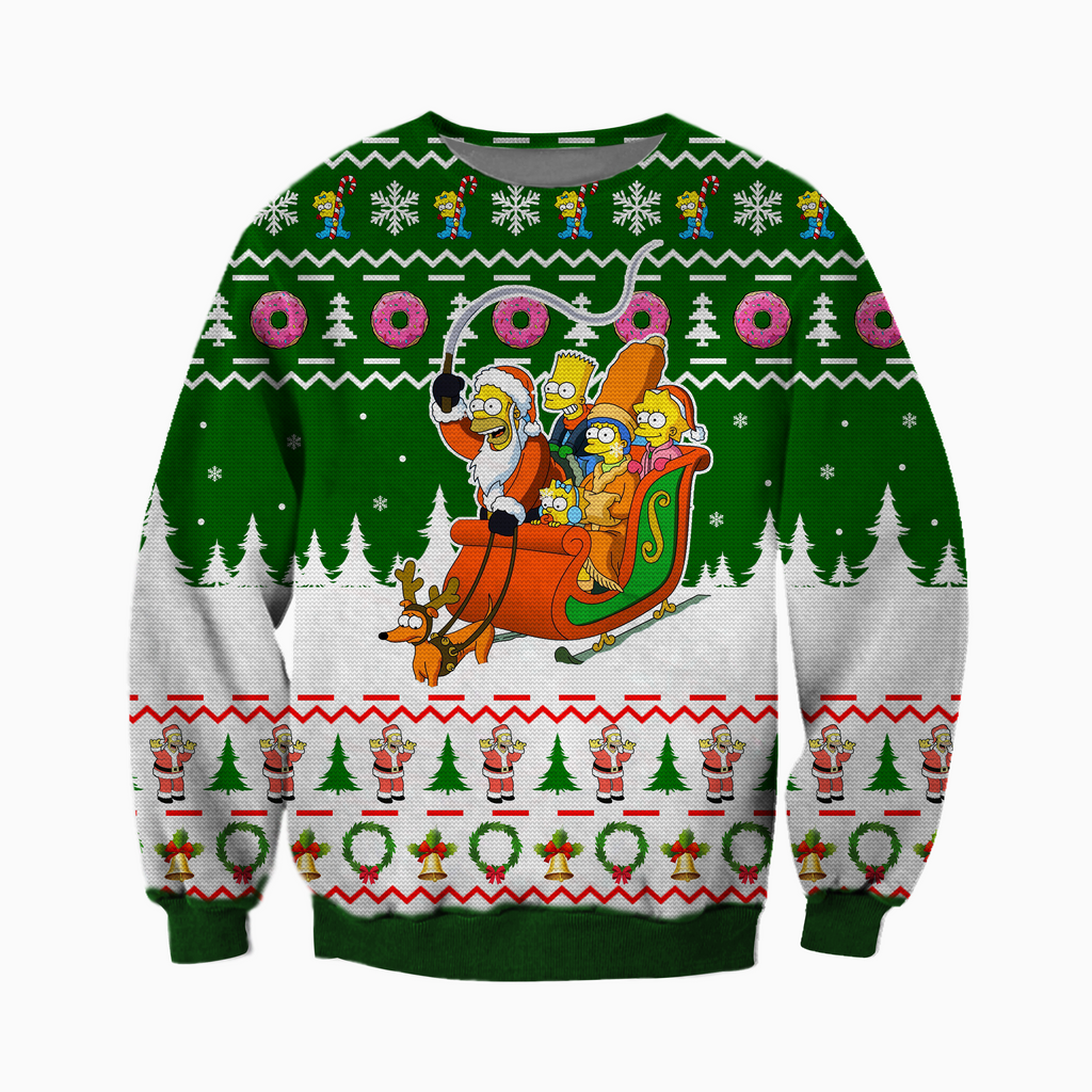 The simpsons christmas on sale sweater