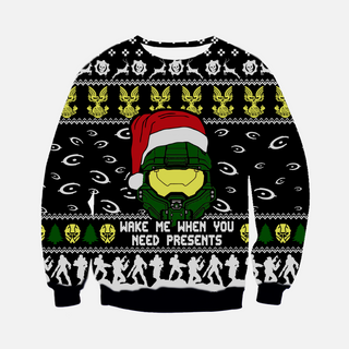 Wake Me When You Need Presents Ugly Christmas Sweater For Men & Women Christmas Gift Sweater CEE088