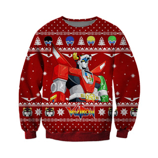 Voltron Ugly Christmas Sweater For Men & Women Christmas Gift Sweater CEE097