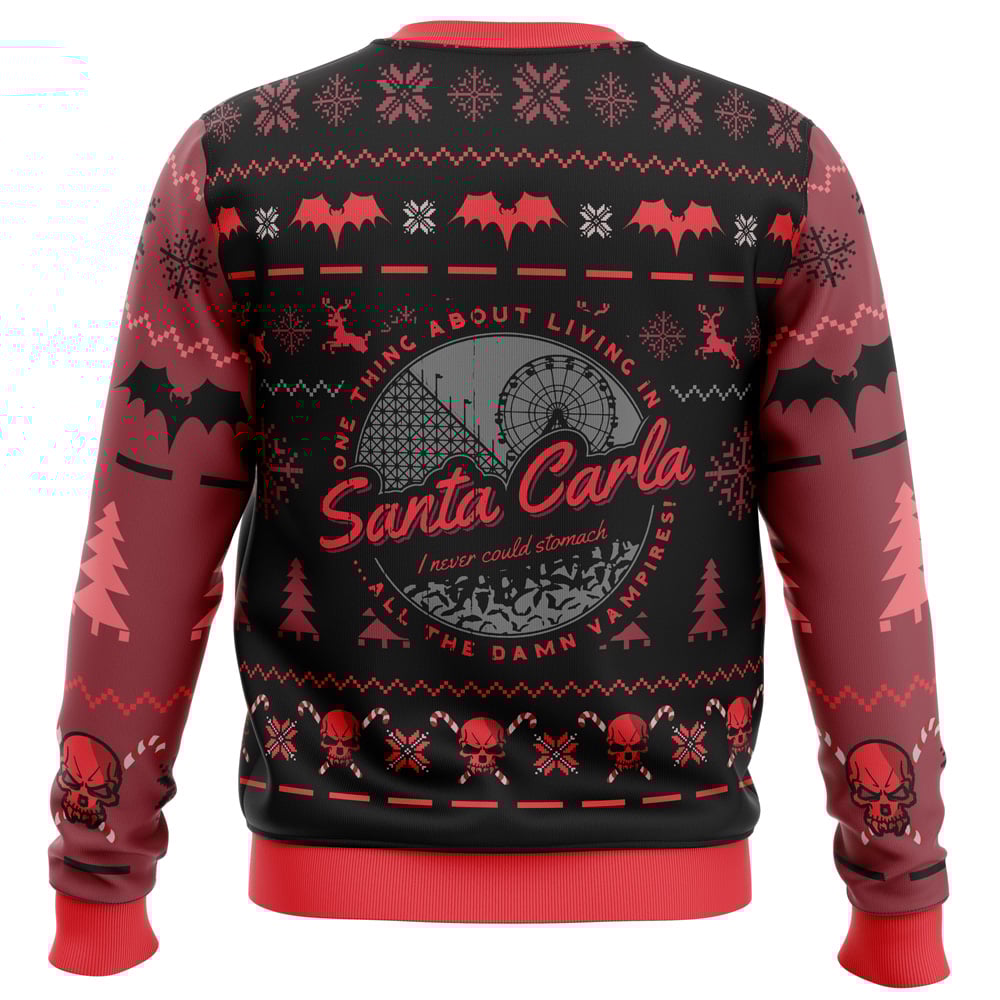 Santa Carla The Lost Boys Ugly Christmas Sweater