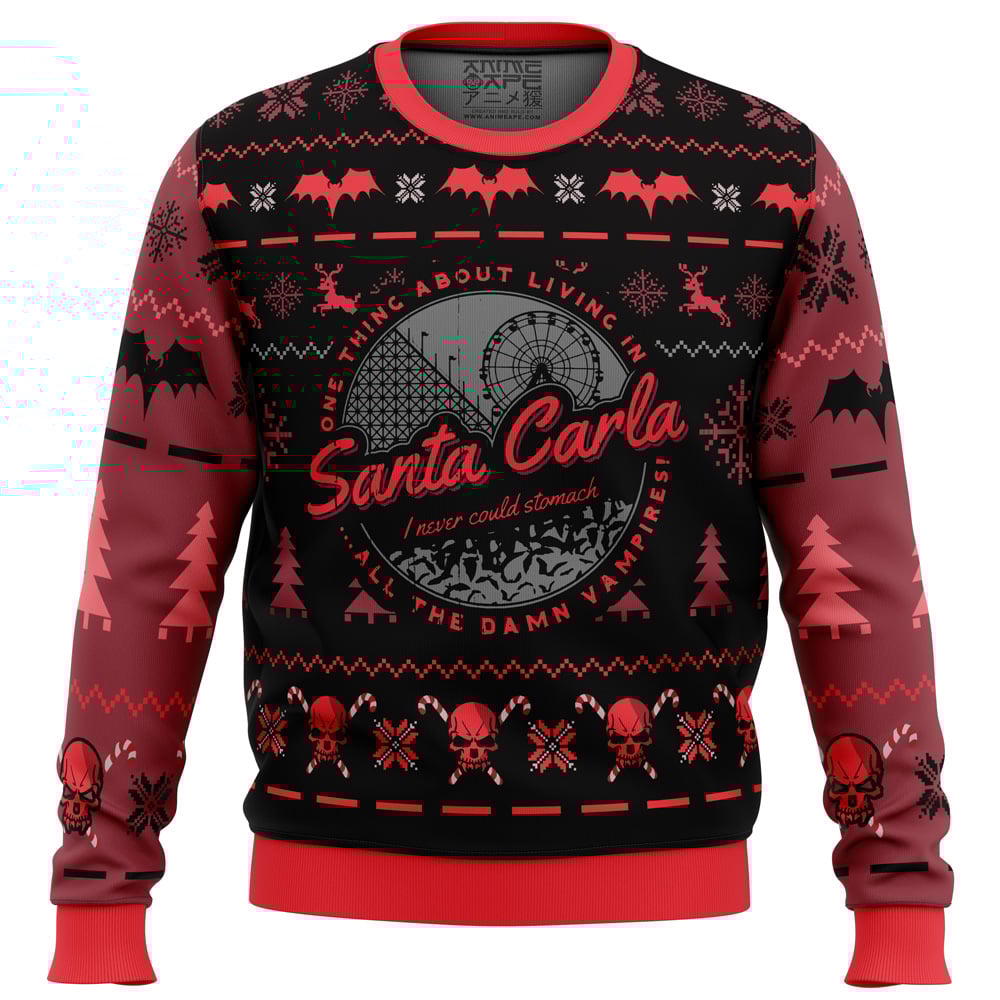 Santa Carla The Lost Boys Ugly Christmas Sweater