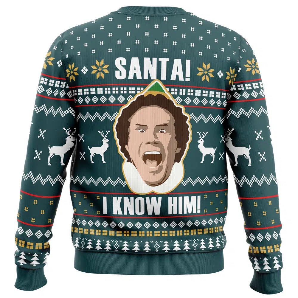 Santa I Know Him Elf Ugly Christmas Sweater