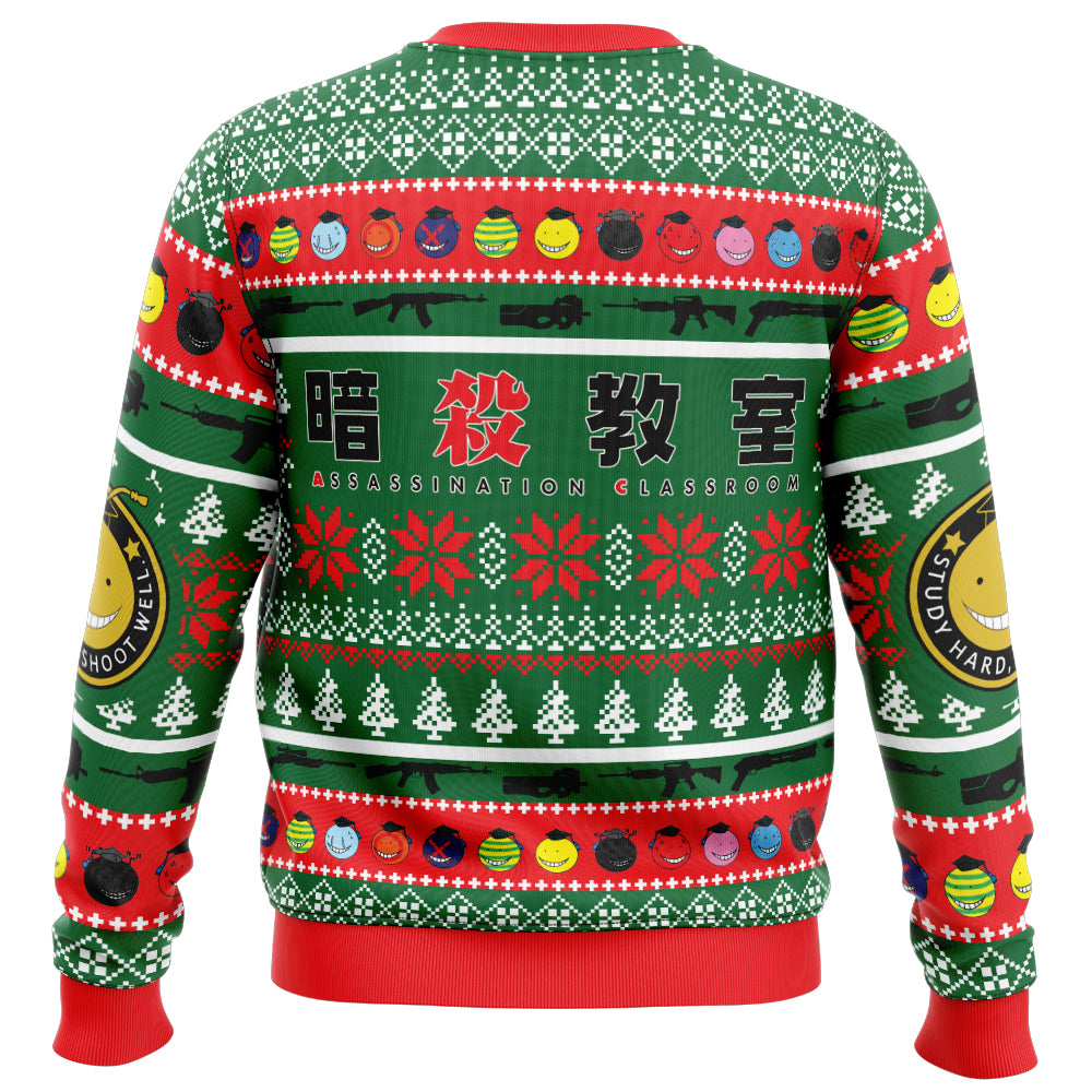 Santa Koro-Sensei Assassination Classroom Ugly Christmas Sweater