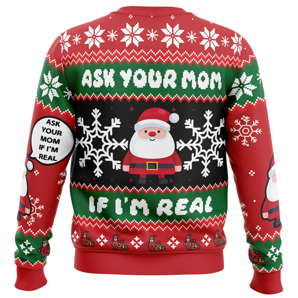 Santa Your Mom Ugly Christmas Sweater