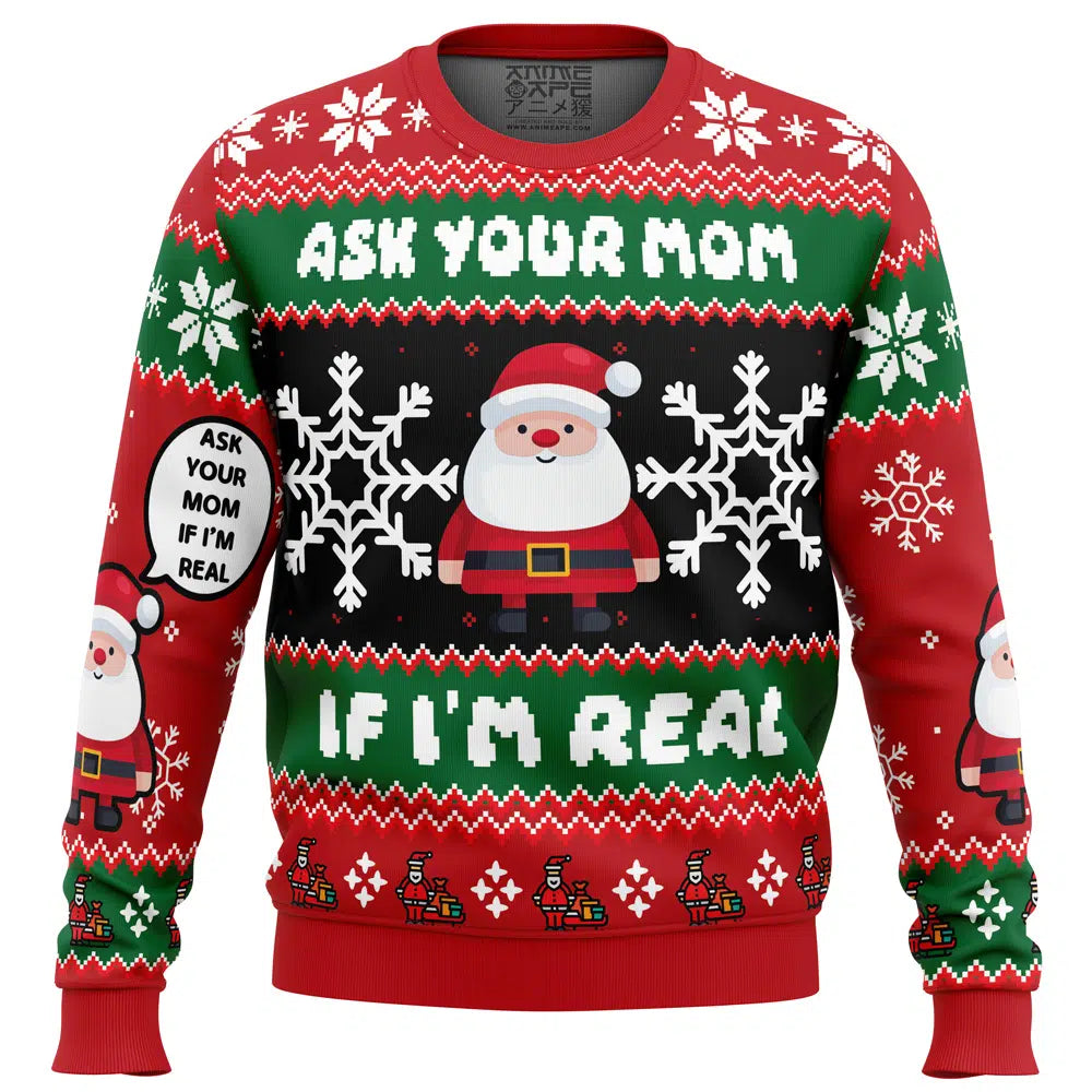 Santa Your Mom Ugly Christmas Sweater