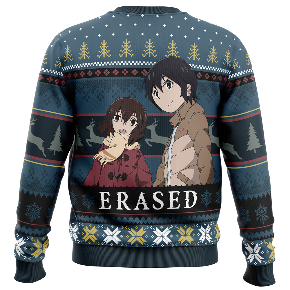 Satoru And Kayo Erased Ugly Christmas Sweater