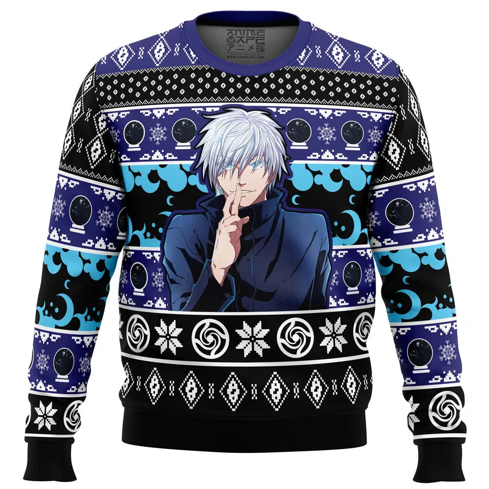 Satoru Gojo Domain Expansion Jujutsu Kaisen Ugly Christmas Sweater