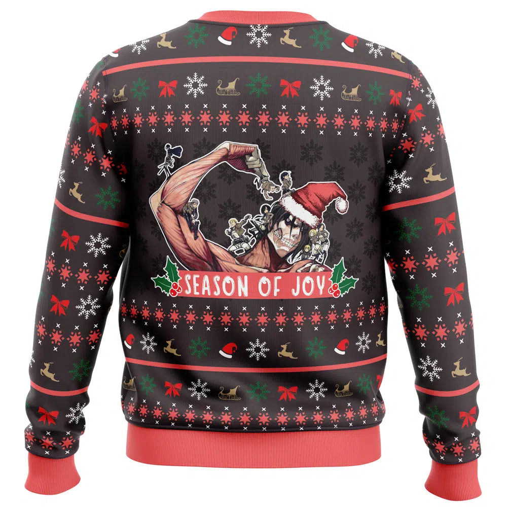 Season of Joy Attack on Titan Ugly Christmas Sweater