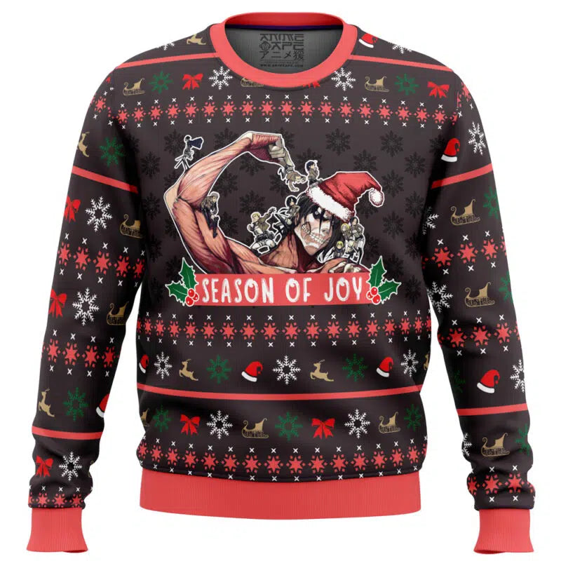 Season of Joy Attack on Titan Ugly Christmas Sweater