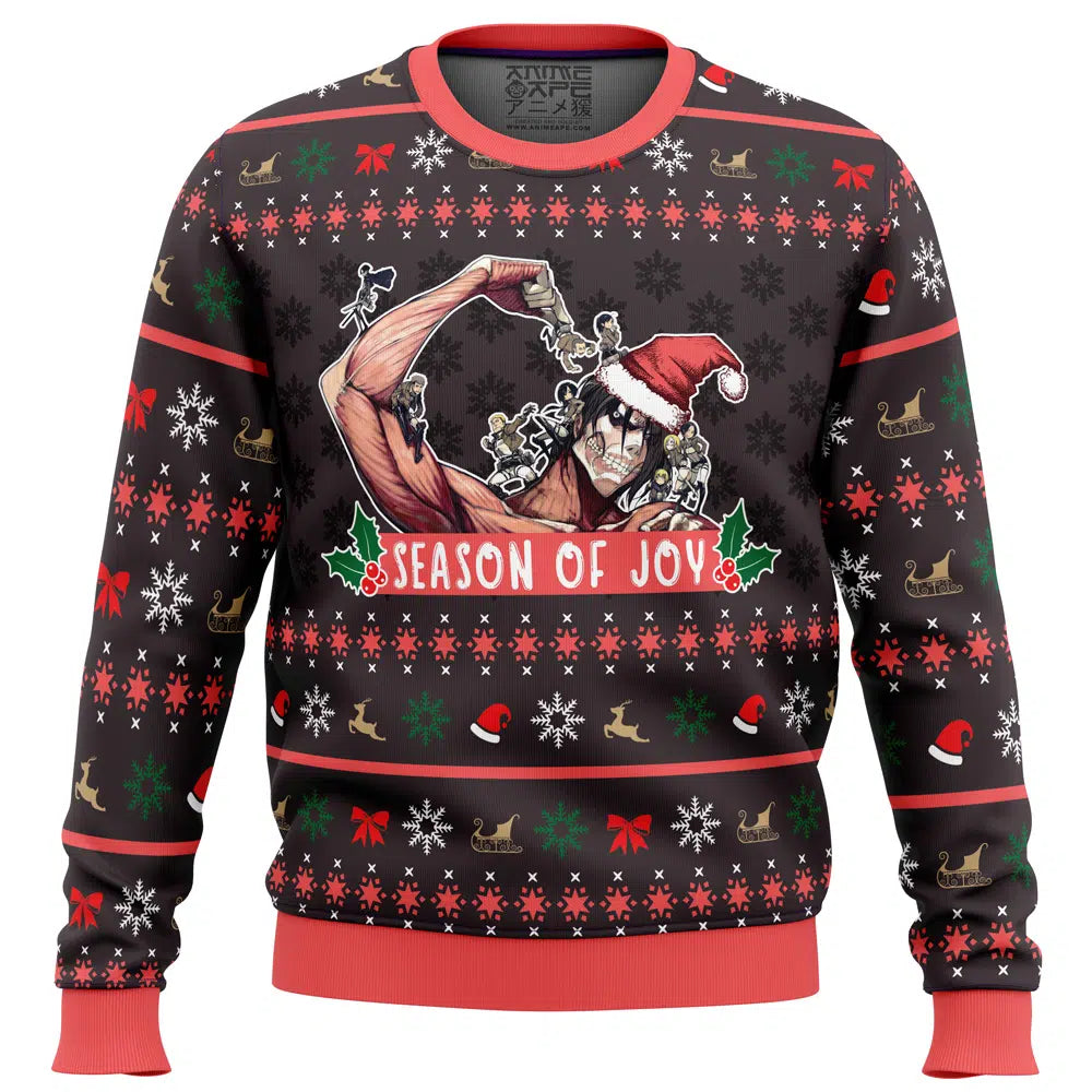 Season of Joy Attack on Titan Ugly Christmas Sweater