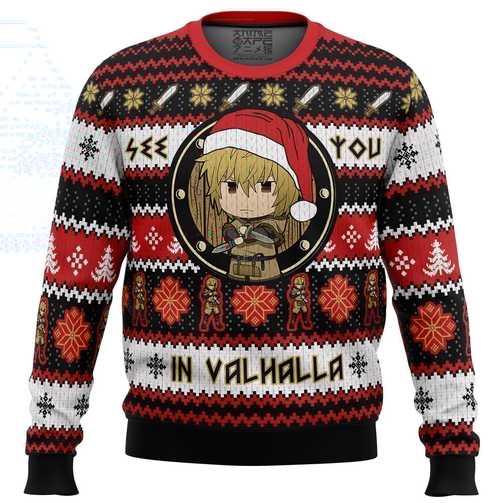 See You in Valhalla Vinland Saga Christmas Sweater