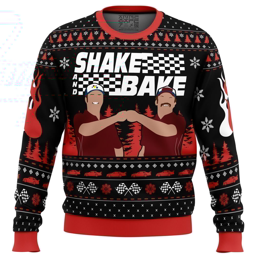 Shake And Bake Talladega Nights Ugly Christmas Sweater