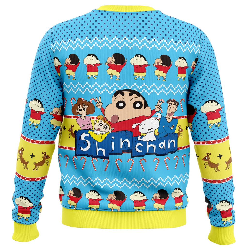 Naughty Shinnosuke Crayon Shin-chan Ugly Christmas Sweater