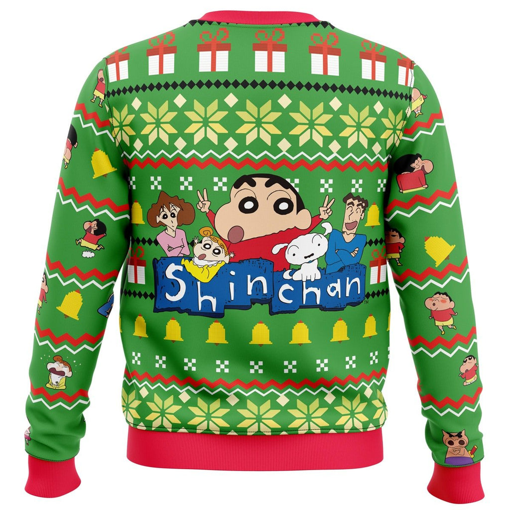 Santa Shinnosuke Crayon Shin-chan Ugly Christmas Sweater